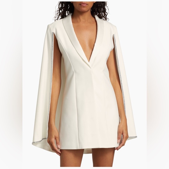 Alice + Olivia Esther Embellished Cotton Blazer Mini Dress - Picture 2 of 14